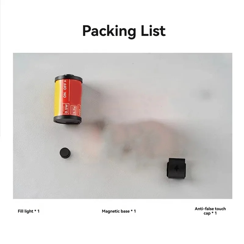 JABS-Mini LED Light مع حامل مغناطيسي للحذاء البارد ودرجة حرارة اللون قابلة للتعديل (3000/4500/6000K) للتصوير الفوتوغرافي والفيديو #2