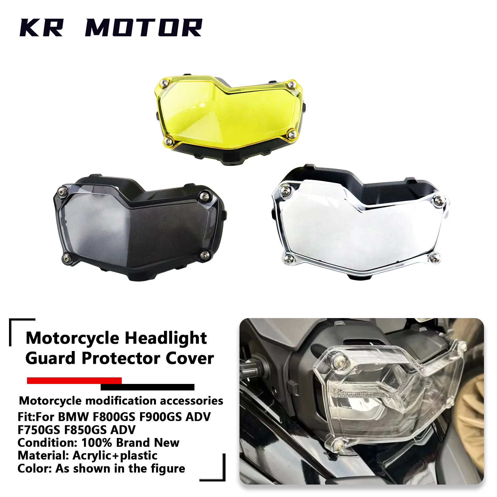 

Motorcycle Headlight Guard Grille Grill Cover Protection Grill Fits For BMW F750GS F850GS ADV F800GS F900GS Adventure 2018-2025
