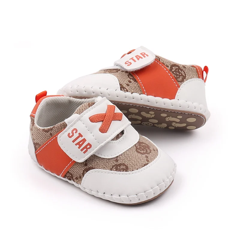 Scarpe da bambino Soft PU suola antiscivolo di alta qualità Sneaker da passeggio per neonato primavera e autunno Outdoor New Fashion BMB3218