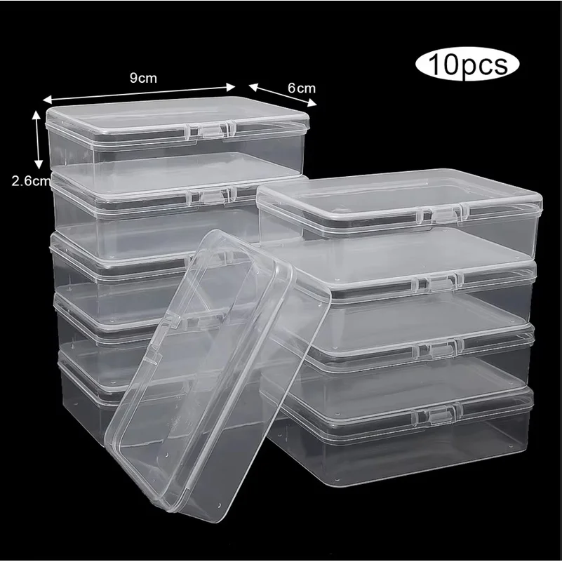 3/5/10Pcs Transparent Plastic Boxes Playing Cards Container Storage Case Packing Poker Game Card Box Board Games Card Organizer