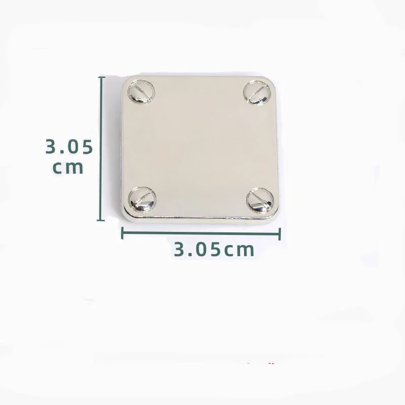 30mm Metal Bag Label Customize Logo Decorative Tag Buckle for Shoes Purse Handbag DIY Hardware Sewing Accessories