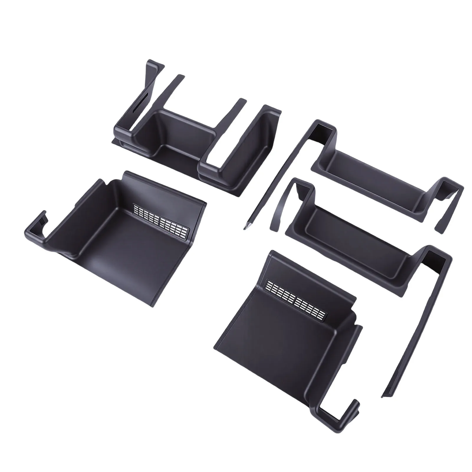 

Seat Slide Rail Cover TPE Underseat Anti Kick Protector Pads with Air Outlet Protective Covers Replacement for Model Y Juniper