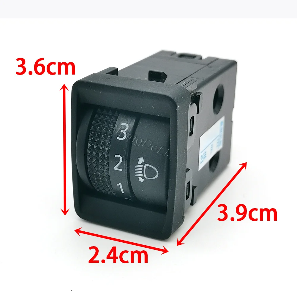 1PC Headlamp Brightness Adjust Control Switch Fit for Nissan Qashqai J11 2015 Patrol Y62 Navara NP300 2016 Replacement