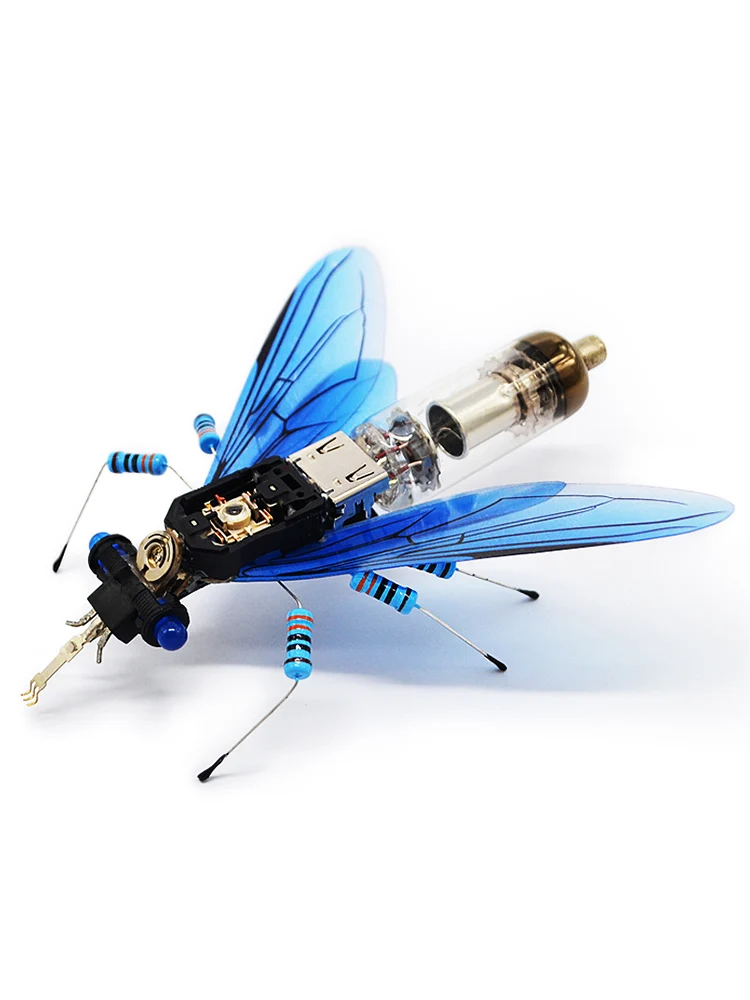 Modelo de insecto, maquinaria de Metal, rompecabezas, juguetes científicos para niños, Kit de aprendizaje tecnológico STEM DIY, juguetes educativos