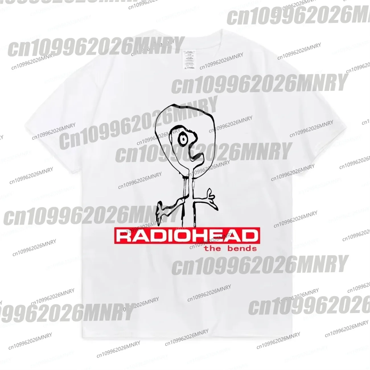 Radiohead The Bends Graphic ManT Shirts 90s Vintage Punk Hip Hop Short Sleeve Tee Shirt Streetwear T-shirt Male Men T Shirts