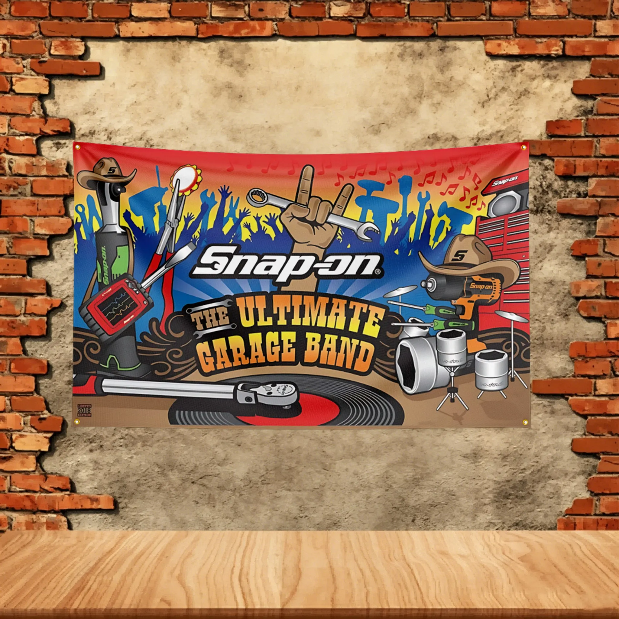 Tool Flag 3x5ft for S-Snap-on Fans Banner Custom any Image Garage Bedroom Living Room Dorm Wall Hanging Decor Tapestry