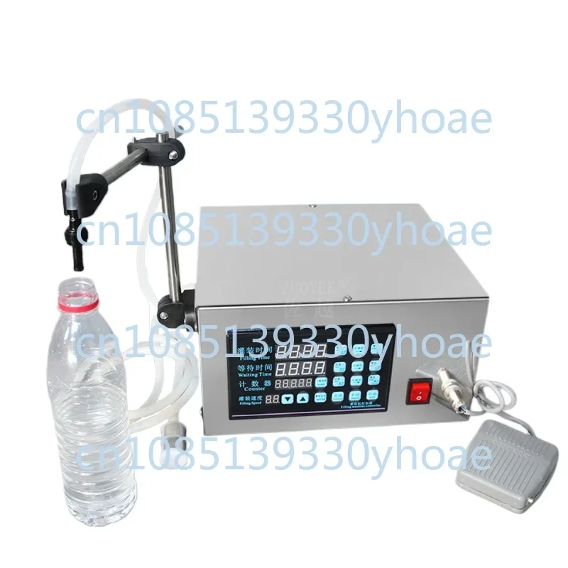 GFK-280 Single Head Small Automatic Baijiu Vinegar Pure Juice Beverage Mineral Water Automatic Filling Machine