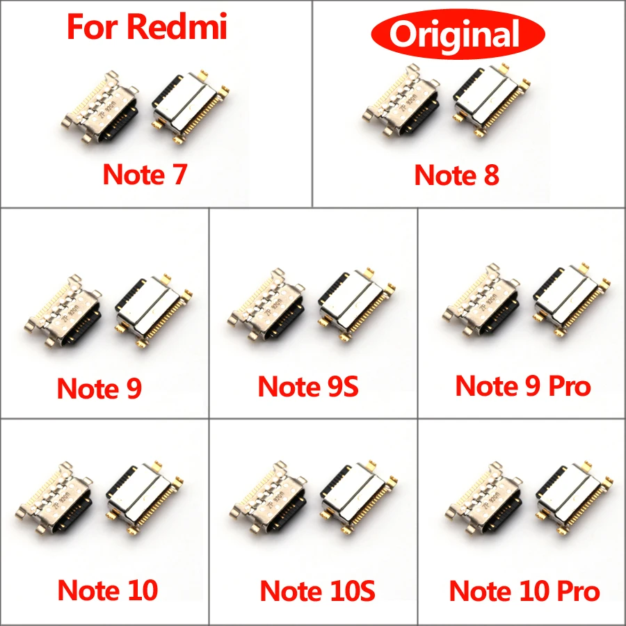 موصل منفذ شحن usb صغير لشاومي ريدمي نوت 7 و 8 و 8 طن و 10s و 9s و 9 و 10 pro و 5