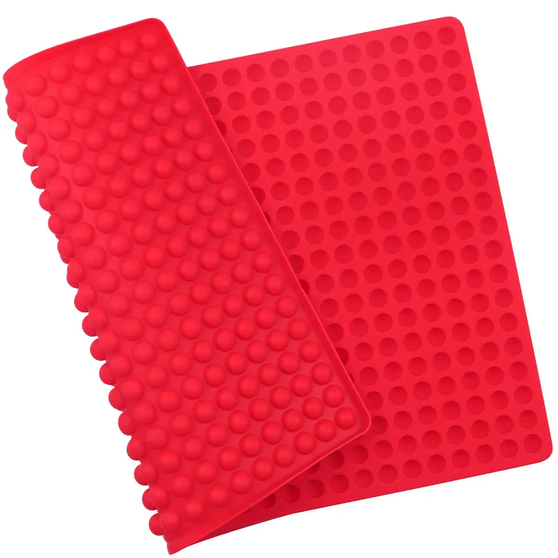 قالب سيليكون دائري صغير، قالب نصف كرة تجويف 468، مناسب لرقائق الشوكولاتة محلية الصنع، الحلوى، الخبز، الخرز ذوبان الشمع، هوكي الجليد، الوجبات الخفيفة لتدريب الكلاب