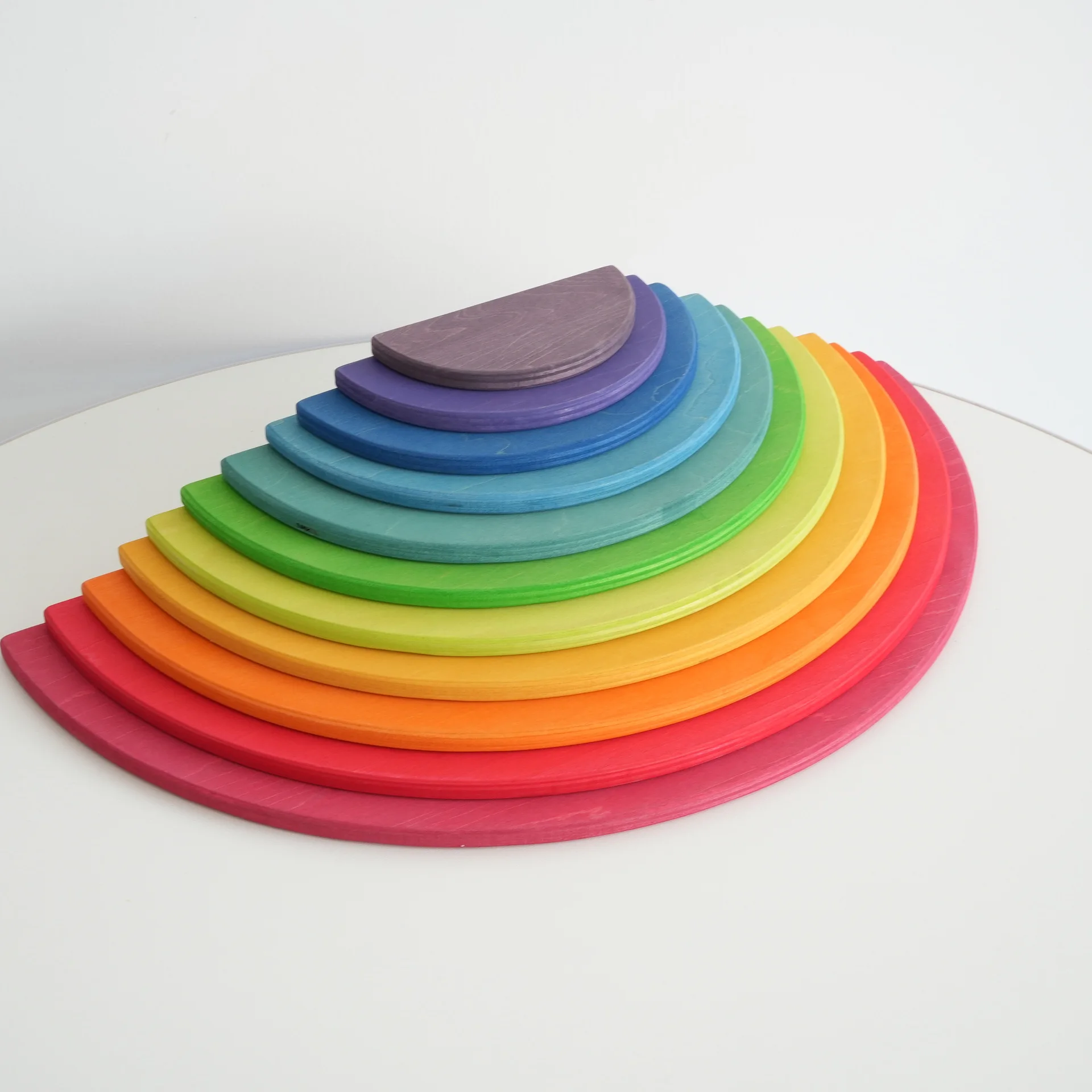 Building Blocks Creative Combination of Wooden Rainbow Building Block Toys for Kids Color Recognition Toys m