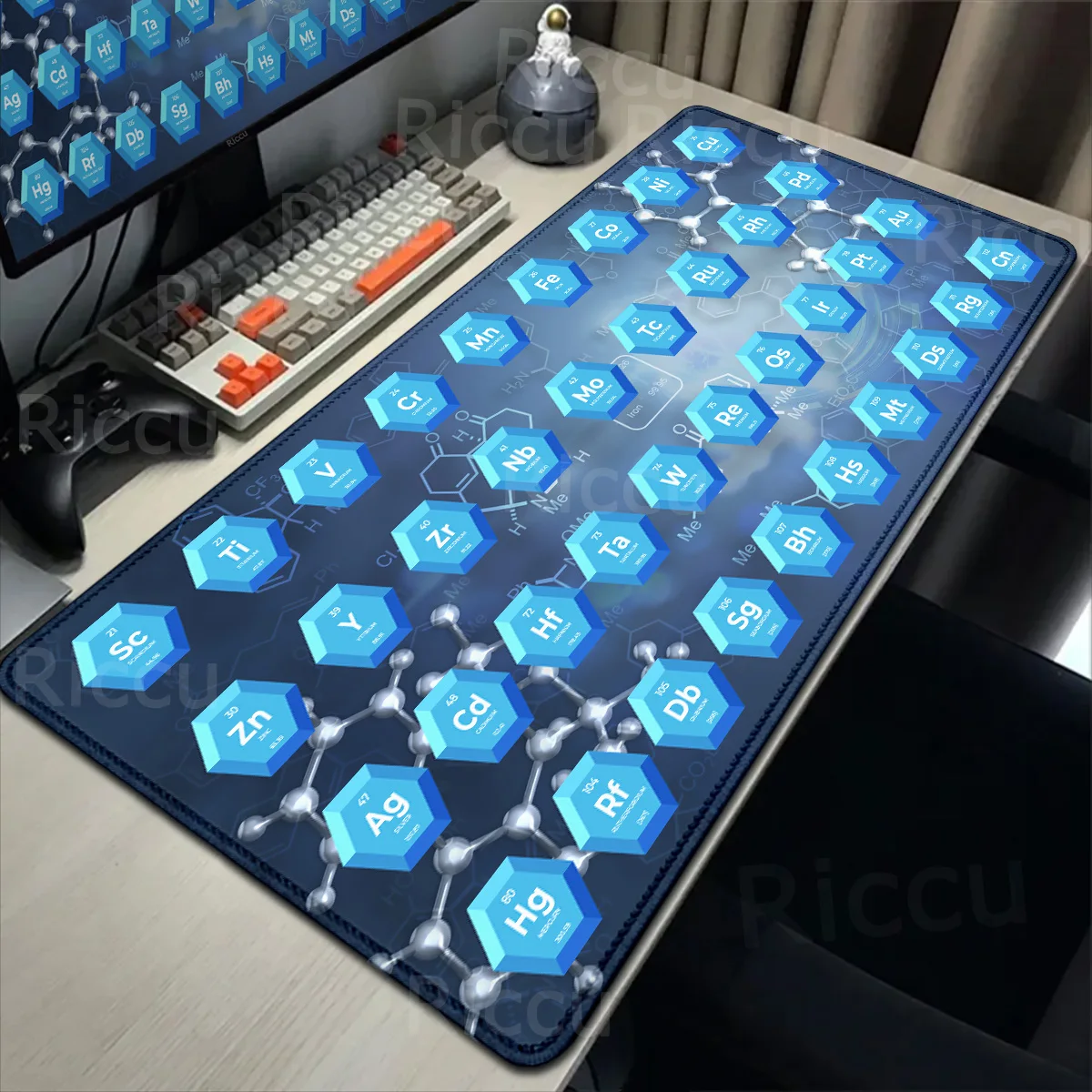 90X40cm Anti-slip Mousepad Gaming Keyboard Desk Mats PC Gamer Rubber Mausepad Large Periodic Table of Chemical Elem HD Mouse Pad