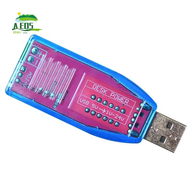 AED5-DC-DC 5V To 3.3V 9V 12V 24V USB Step UP / Down Power Supply Module Adjustable Boost Buck Converter Out DC 1.0V-24V