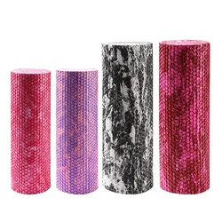 30/45CM Solid Foam Fitness Roller For Yoga Foam Roller For Fitness Peanut Ball Set Pilates Block Massage Roller Colorful Roller