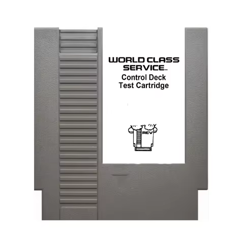 World Class Service 8 Bit Control Deck Test Cartridge 72 Pins Retro Video Console Game Cartrige for Classic Gaming