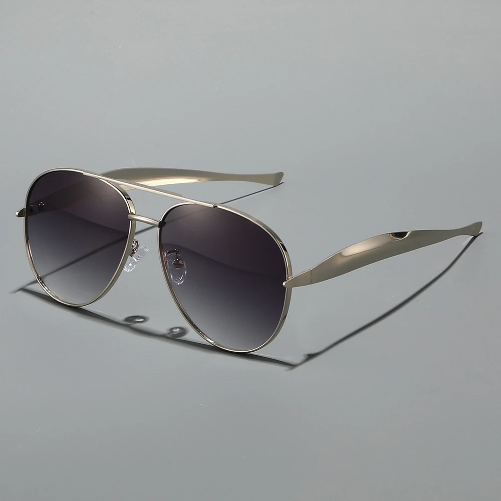 Hot Aviation Sunglasses Women Full Metal Tint Y2K Fashion Street Shopping Shades Pilot Ins Popular Shades