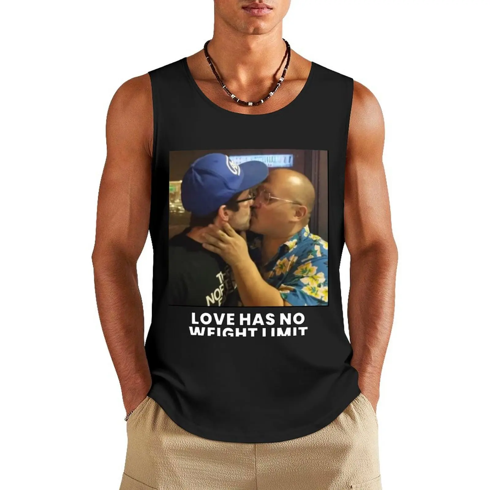 

Nick _amp_ Stav Kiss Tank Top Men's clothing brands male top sleeveless tshirts for men
