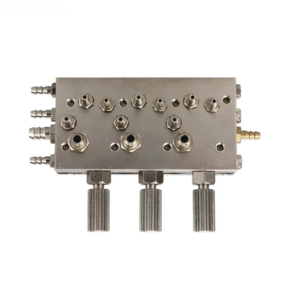 Premium Lab Valve Control Lab Chair Air / Water Triple Diaphragm Membrane Valve Labs Equipment Quadruple Diaphrag 3 in 1 /4 in 1