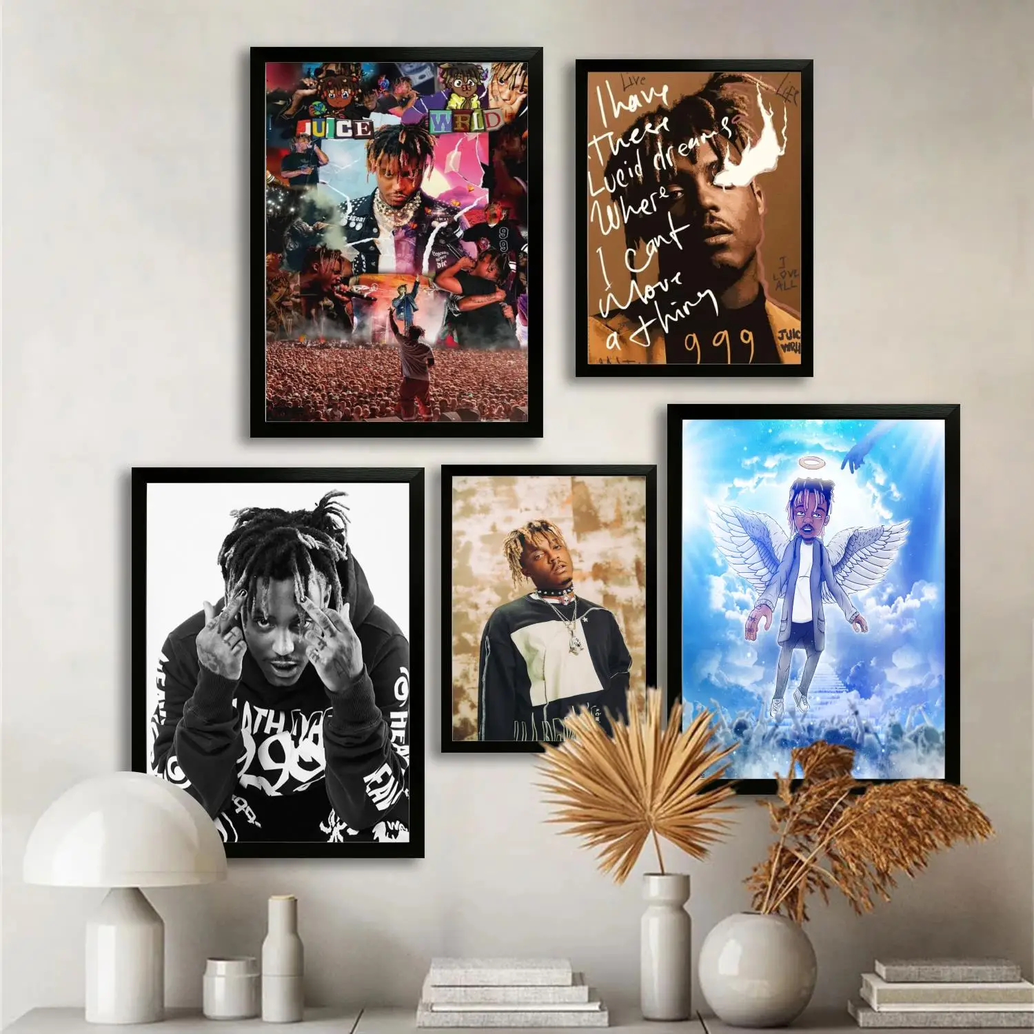 ملصق فني من القماش من Legends Never، طباعة صورة فنية جدارية، ملصقات ديكور غرفة نوم عائلية حديثة، لوحة زخرفية #1