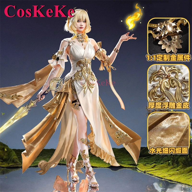 CosKeKe Aglaea Cosplay Costume Game Honkai: Star Rail Gorgeous Elegant Combat Dress Activity Party Role Play Clothing S-XL New