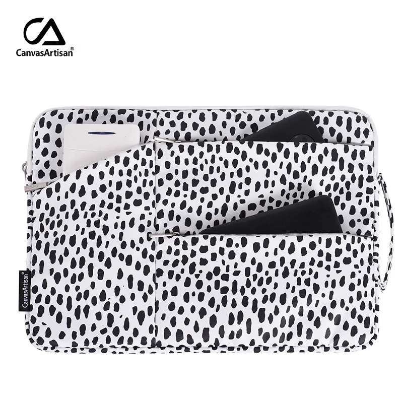 Moda Laptop Bag 11 12 13 14 15.6 Polegada Leopard Lady Man Sleeve Case Para Macbook Air Pro PC Notebook para MateBook HP Dell Bags