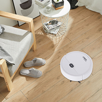 500Pa Vacuum Cleaner Robot, 3-in-1 Robot Vacuum Cleaner, Round 3 Cleaning Modes for Stone Floors, Ceramic Tiles, Soft Ceilings