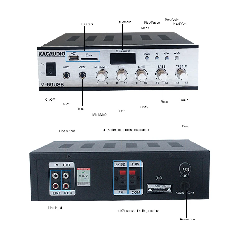 Sound Standard Power 4 Zone Amplifier Power Amplifiers Professional Power Mixer Amplifier for Sale