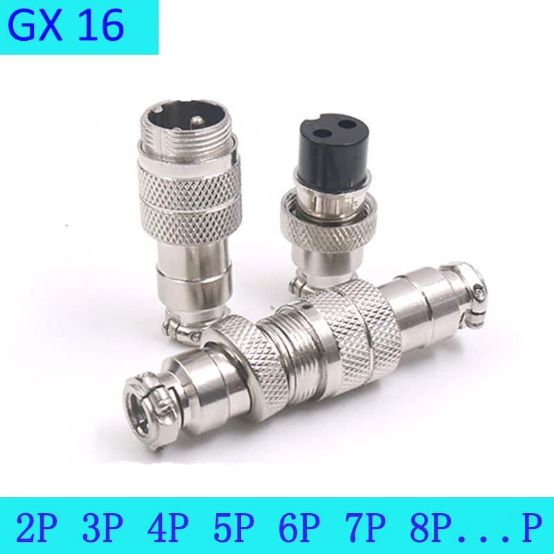 

1 Set GX16 Threaded Connector 2 3 4 5 6 7 8 9 10Pin Aviation Plug Socket Movable Sensor Connector Anti-corrosion And Anti-rust