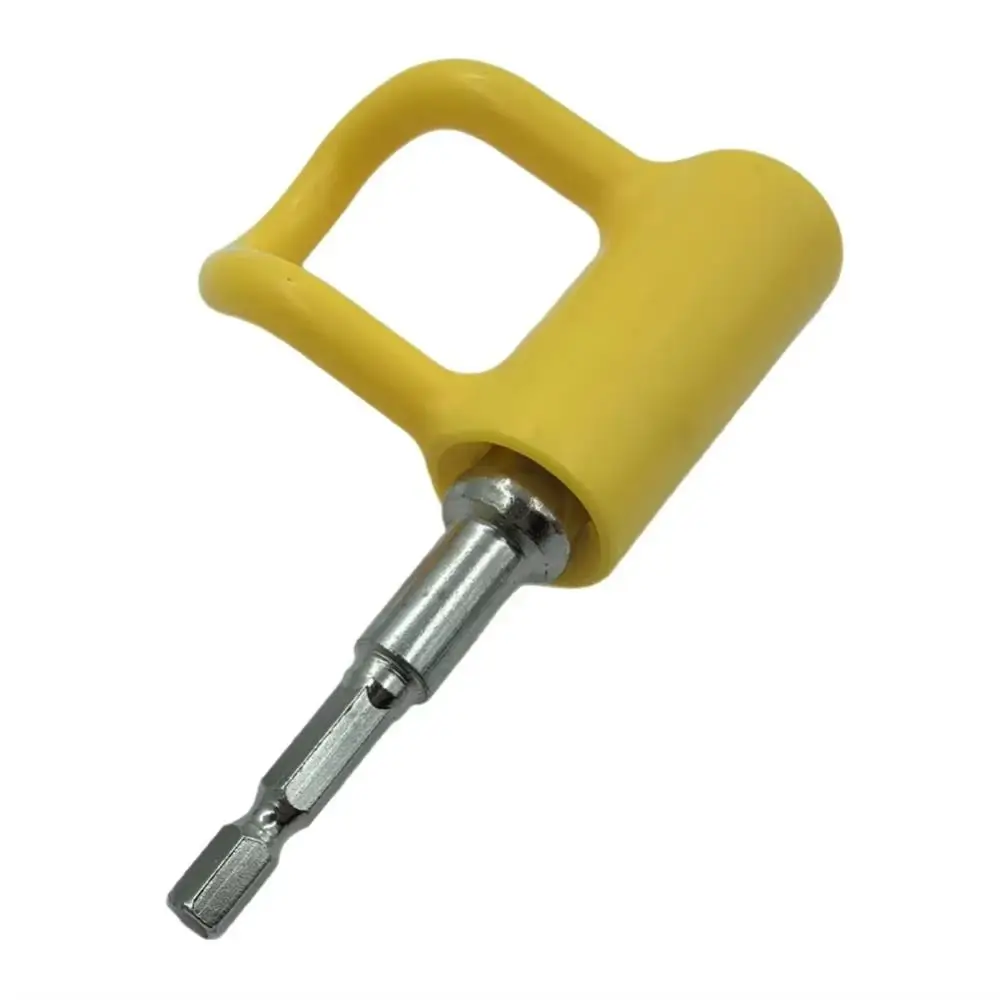 Pequeños espacios desmontar válvula Triangular llave para grifo herramienta de plomería válvula angular llave de baño apriete con barra de extensión