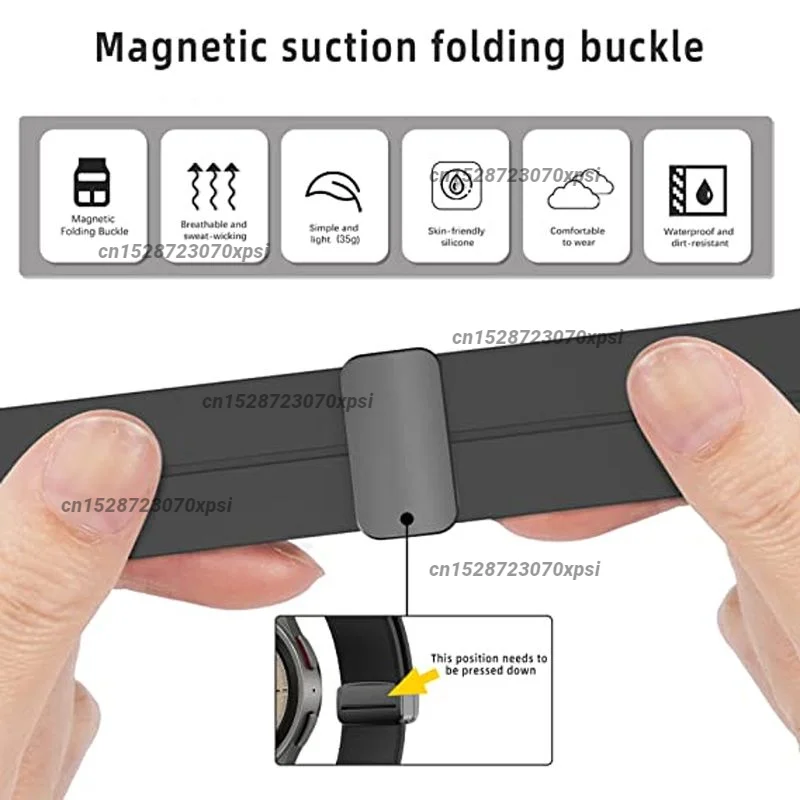 Magnetic Folding Buckle Strap For CASIO MCW 100H 110H W-S220 Watch Band Silicone Belts For CASIO Wristbands Correa