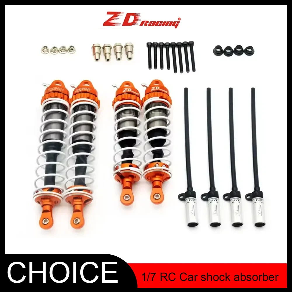 

ZD Racing 4PCS 1/7 Metal Shocks Front Rear Fit for Losi Mojave DBX-07 For Desert Buggy Enthusiasts