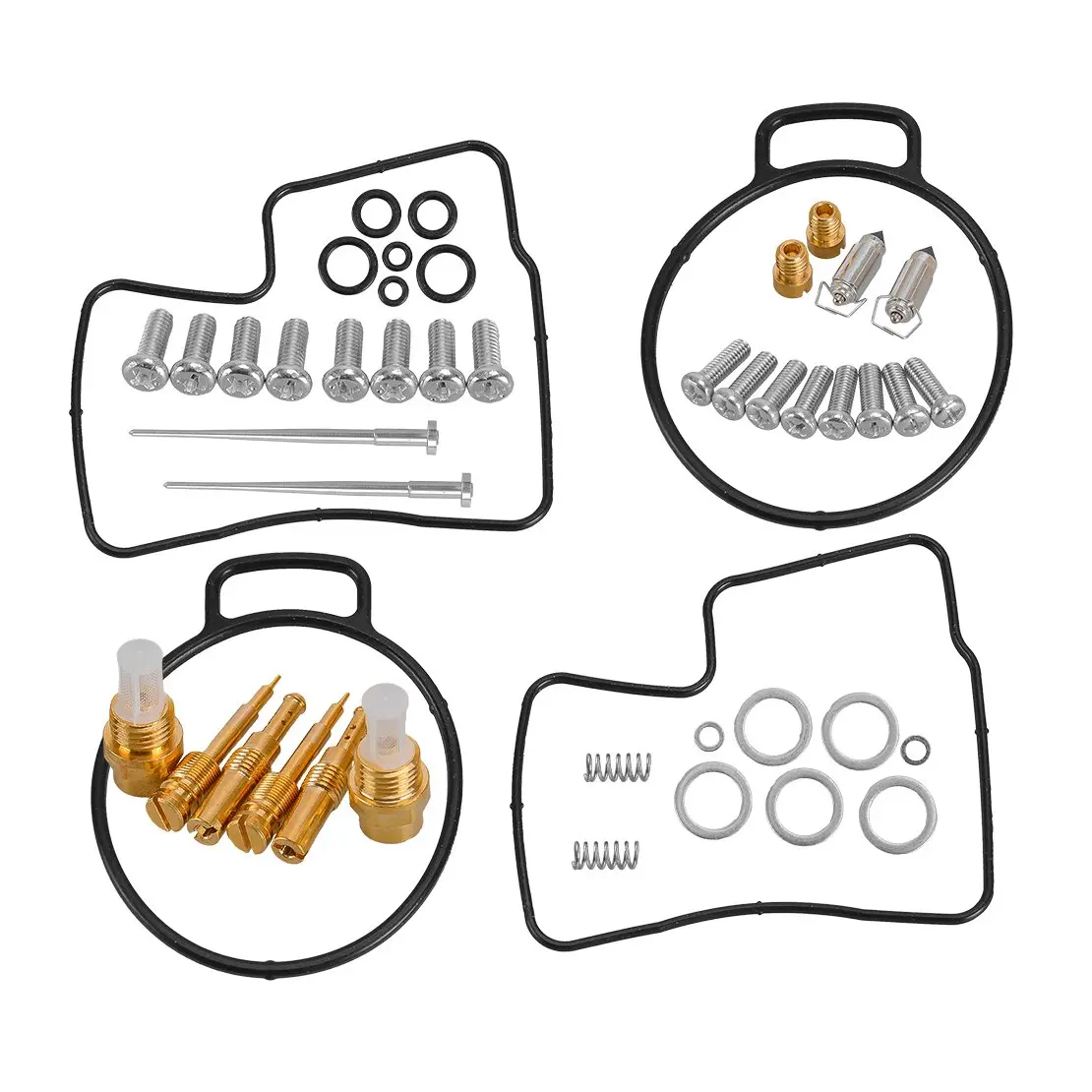 2 Sets Carburetor Repair Carb Rebuild Kit 1003-0134 118-2688 292404 99101-393-1550 99103-KPS-0500 Fit for Honda Goldwing GL1500 3