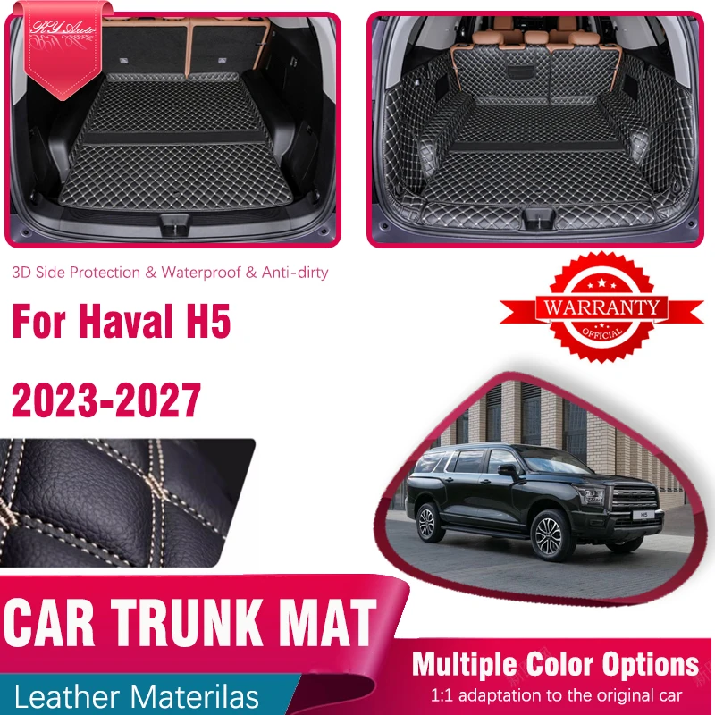 

Leather Car Trunk Mats For Haval H5 MK2 2023 2024 2025 2026 2027 Anti-dirty Storage Pad Cargo Covers Liners Rug Auto Accessories