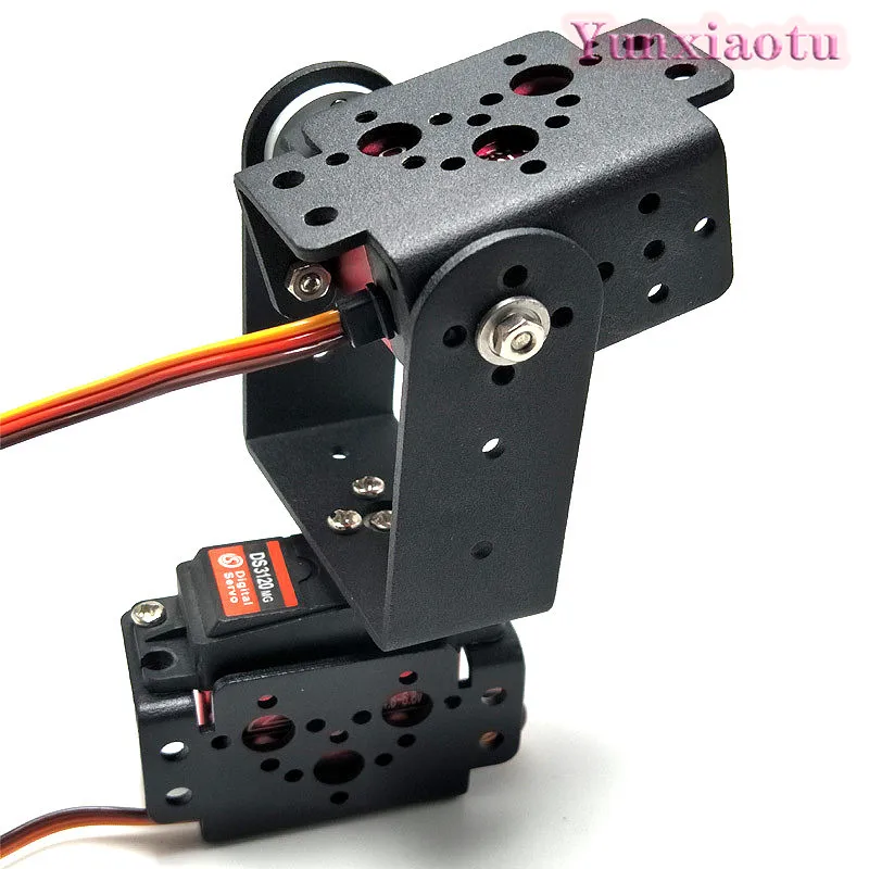 2. Degrees of Freedom Servo Gimbal Bracket Robot Robotic Arm Platform Base MG996R Servo Mounting Bracket Accessories