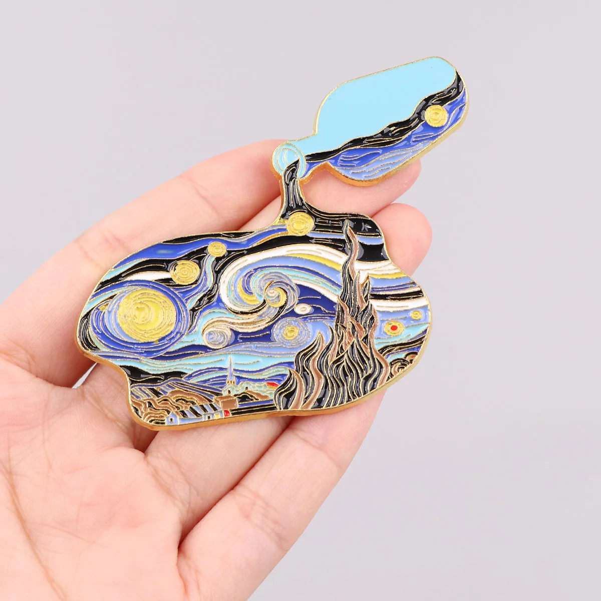 Famous Painting Brooch for Clothes Badges Pin Accessories for Jewelry Gift Japanese Backpack Badge Brooches Lapel Pins