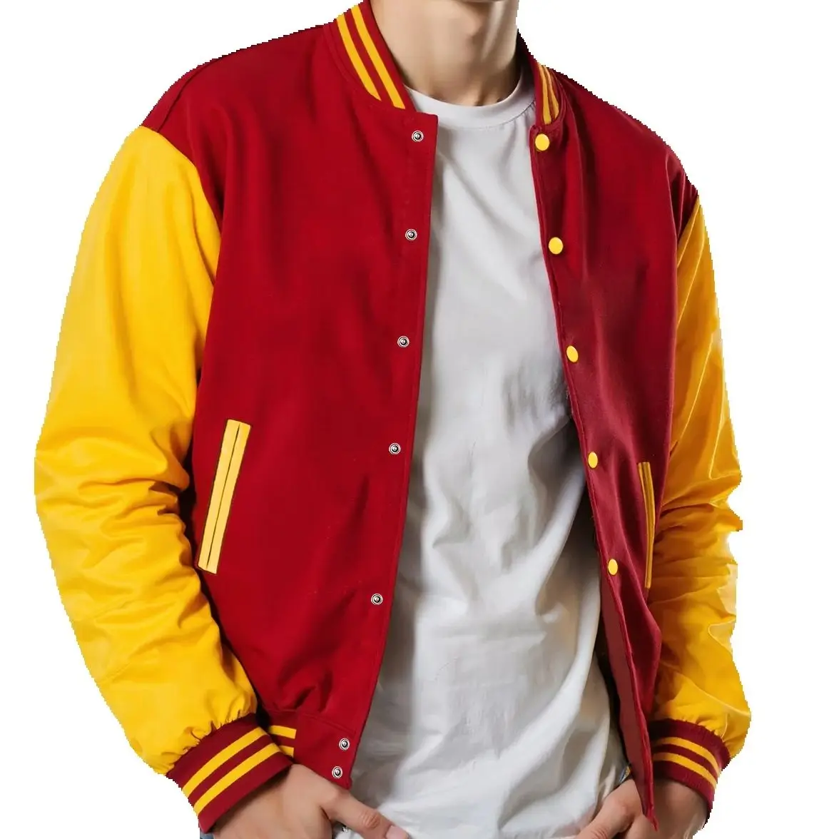 Men Bomber varsity jacket Baseball Patche Color Block Outerwear Casual Loose Autumn Comfy Unisex Coats New In Jackets