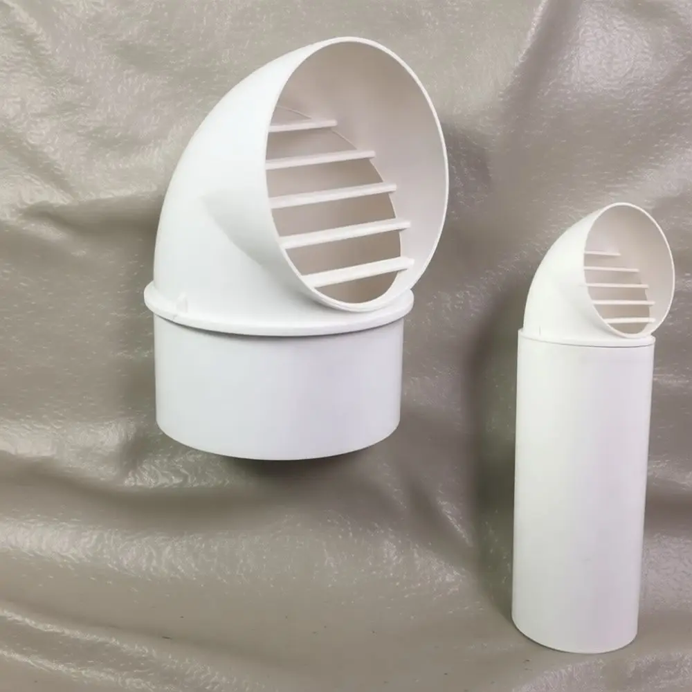 Strong PVC Roof Air Vent Cap Rain Proof Exhaust Hood For Ducting Ventilation Grille Protection Home HVAC Maintenance Parts