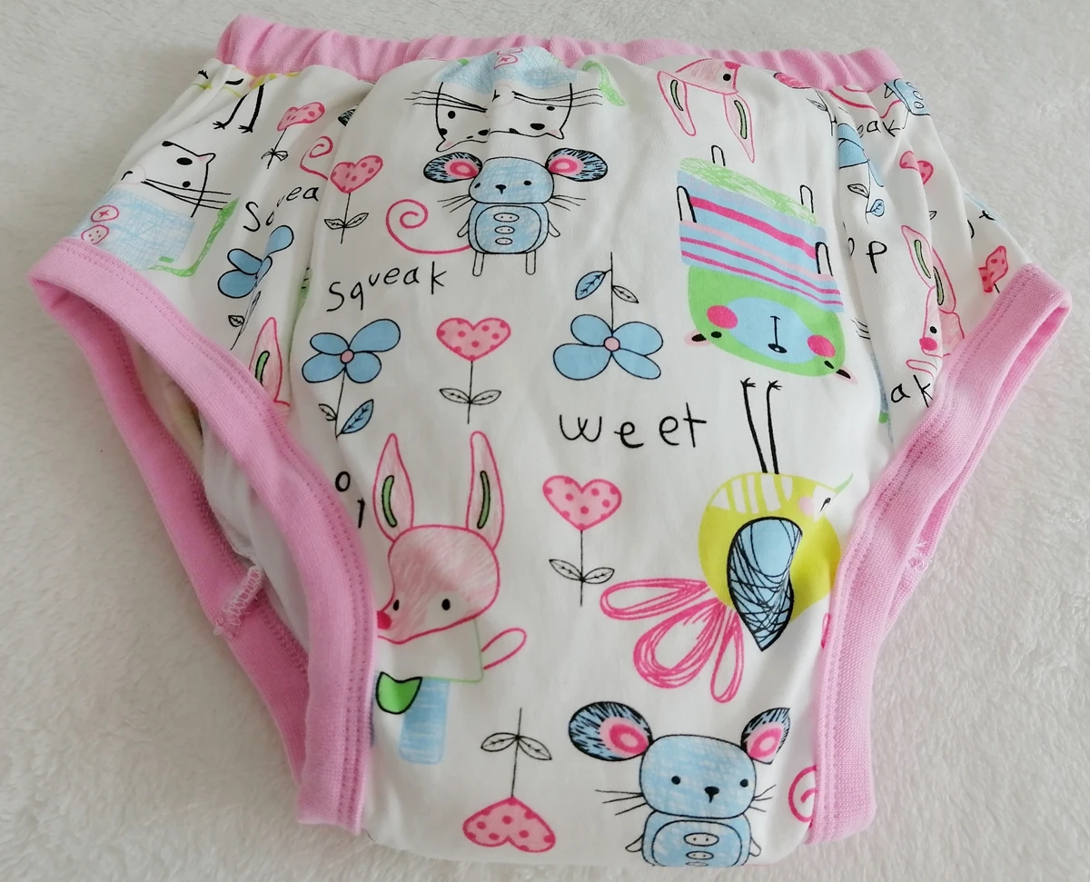 Adult Printed big brids training pants/Adult baby brief with padding inside/ABDL training pants/adult training pant/abdl pant