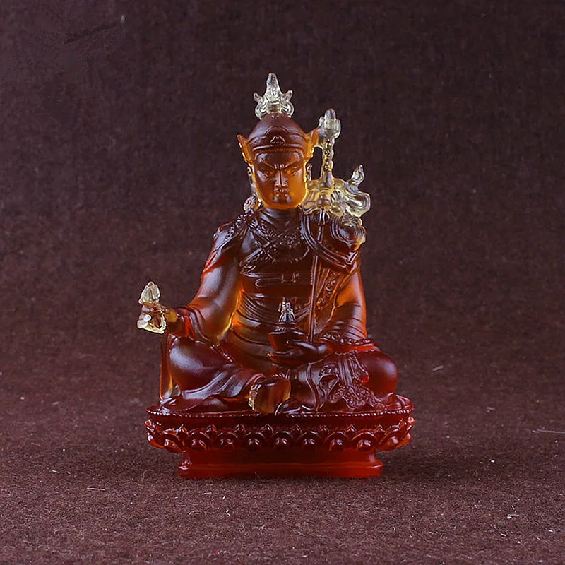 

12.5cm Resin Lotus Bodhisattva Guanyin Buddha Statue,Sweeping Demon Mascot Home Putting Decoration