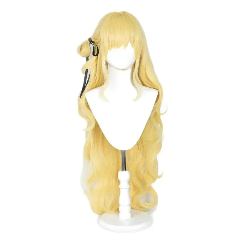 

2025 22, игра Wuthering Waves Фиби, парик для косплея, милые длинные вьющиеся светлые волосы, черная лента, Rinascita, для женщин и девочек, конвенция, вечеринка