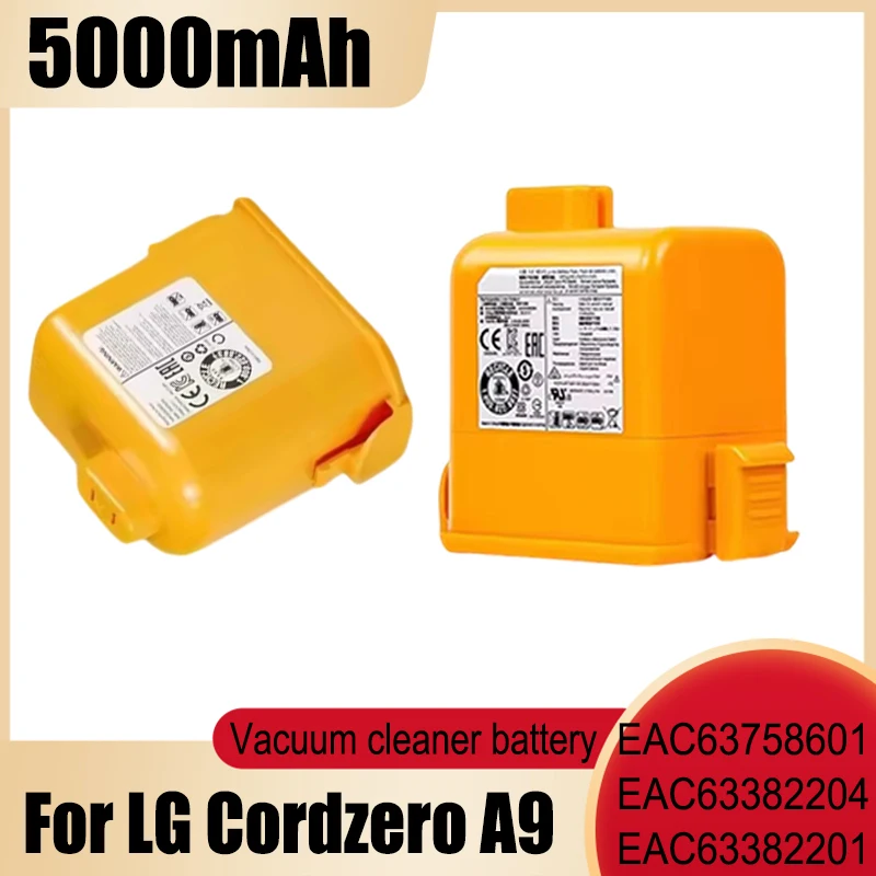 Аккумулятор для пылесборника большой емкости 25,2 В для LG A9, EAC63758601 EAC63382204 EAC63382201 EAC63382202 EAC63382205 EAC63382208