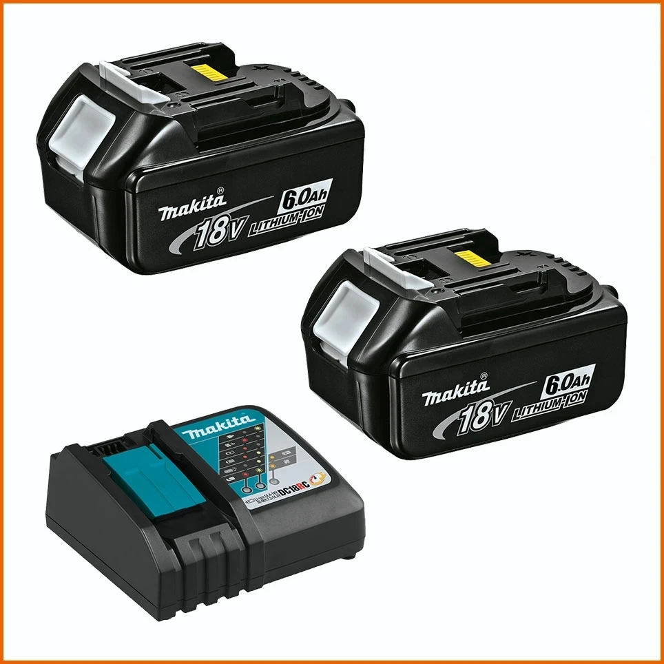 

18V 6.0Ah With LED Li-ion Replacement LXT BL1860B BL1860 BL1850 100% Original Makita 18V Rechargeable Power Tool Battery