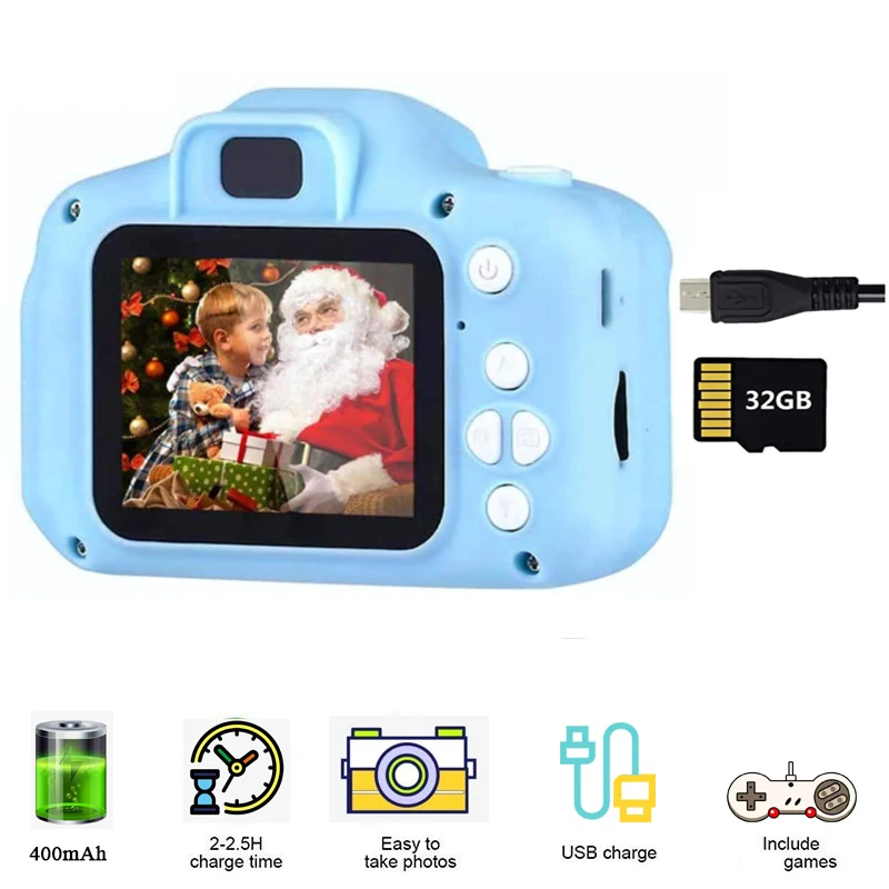 Kids Camera Digital Vintage Camera Photography Video Camera MINI Education Toys For Children Baby Gifts 1080P Camera Christmas