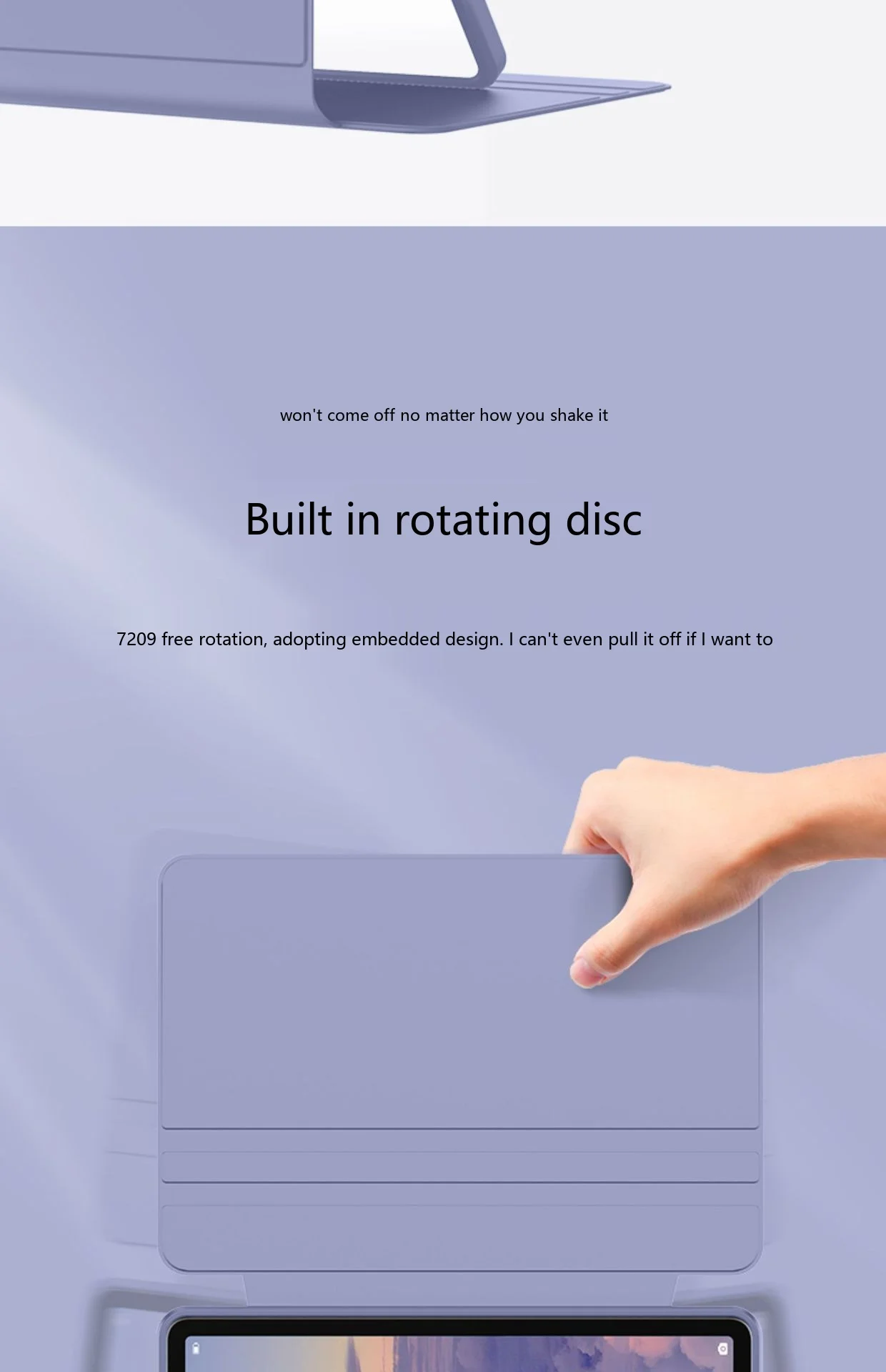 Für Xiaomi Pad Redmi Pad 12,4 12,1 11 10,6 9,7 Zoll Acryl 720° Drehbare Stoßfeste Schutzhülle mit Schlaf-/Wachfunktion – Detail 7