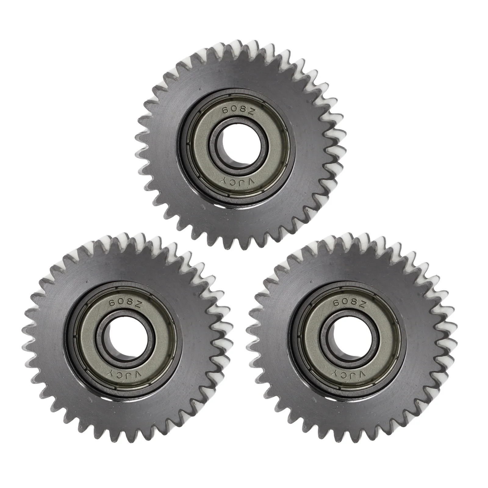 

3 Piece Set of Nylon Steel 36T Motor Gears with Bearing for Bafang Ebike Motors 250W 500W Sizes 37x8x12mm and 47x8x13mm