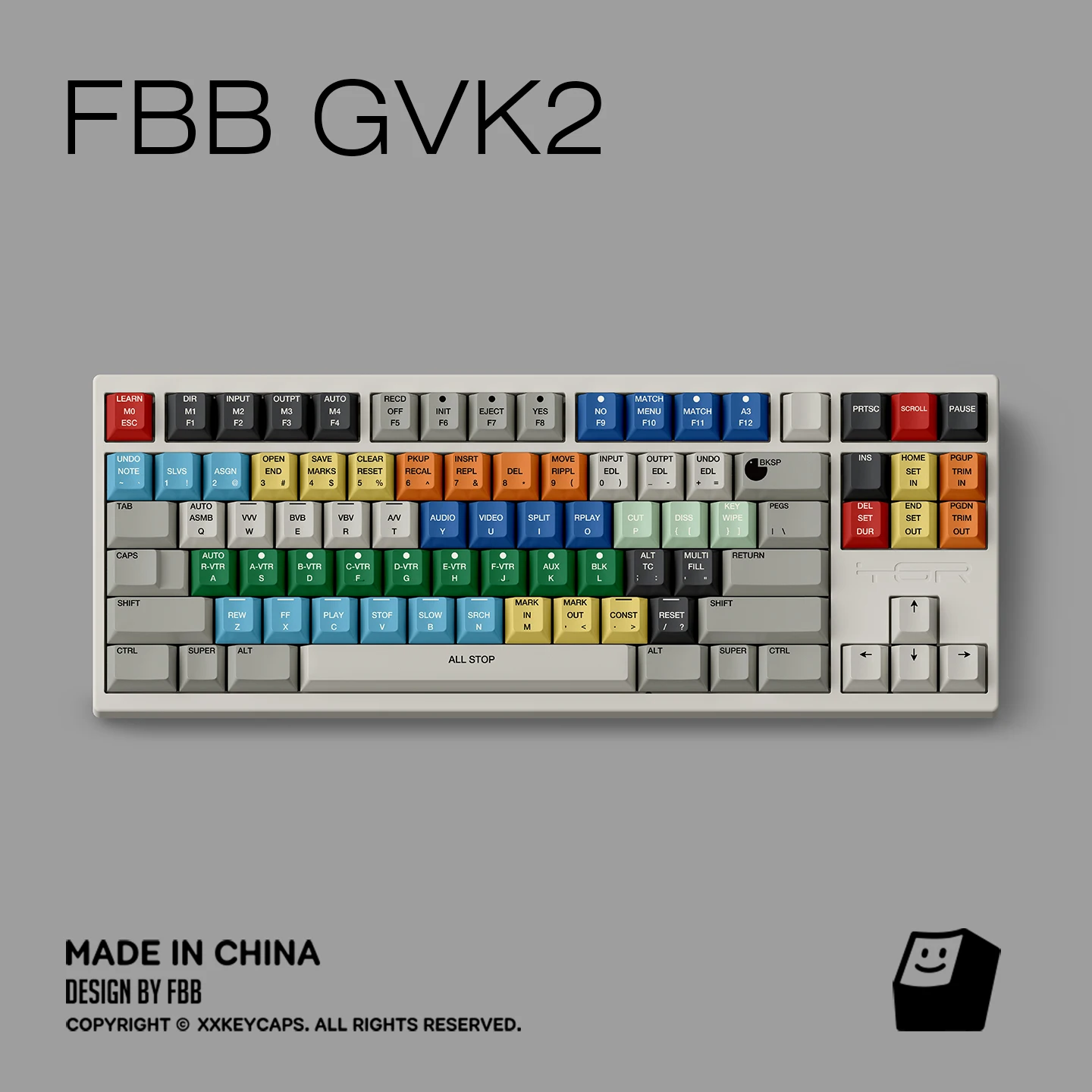 GVK2 Retro Mashup Theme Keycaps Set Personalizzato PBT Sublimazione Cherry Profilo Tastiera per Accessori Tastiera Meccanica