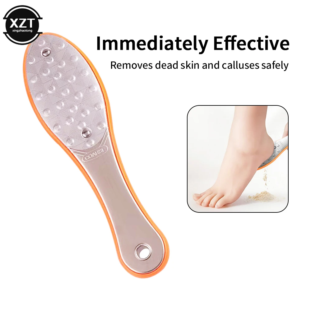 

Foot Care Tool Double-sided Stainless Steel Footplate Foot Grinder Hard Dead Skin Callus Remover Pedicure Care Artifact