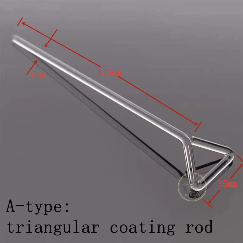 Épandeur de cellules triangulaire/en forme de L en verre, 10 pièces/lot, pour boîte de pétri, pousser et gratter des cellules, expérience de laboratoire