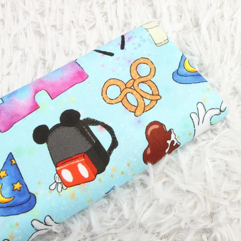 Mochila Disney, guante de aro para el pelo, tela 100% de algodón, Material de costura, telas acolchadas DIY, Material para coser ropa infantil