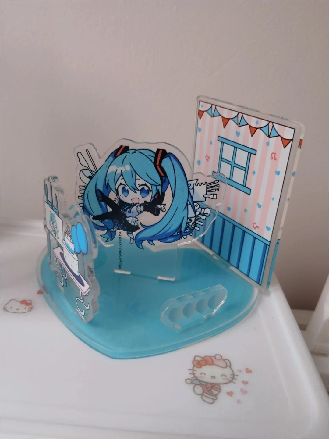 2024 New Anime Hatsune Miku 16th anniversary Acrylic standing bracket Model Kawaii Desktop decoration Car ornaments Toys Gifts