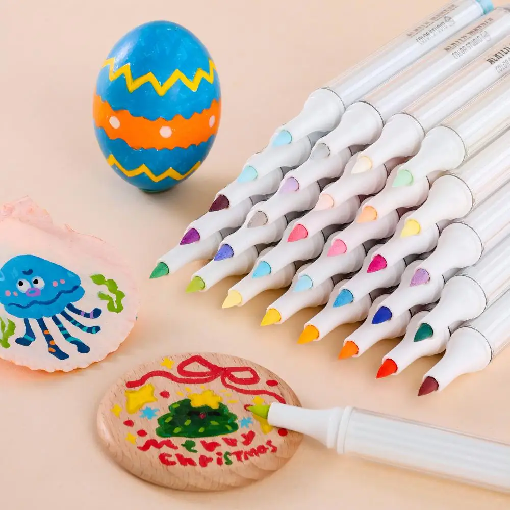 أقلام تلوين أكريليك من لانغو، 126 لونًا، أقلام تلوين بطرف فرشاة للرسم على الصخور والزجاج والحرف اليدوية ولوازم الفنون